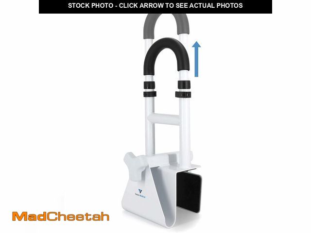 Lot 74-13721036 - Vaunn Medical Bathtub Handle Grab Bar and Safety Rails for Seniors, Height Adjustable Tub Handles - ...