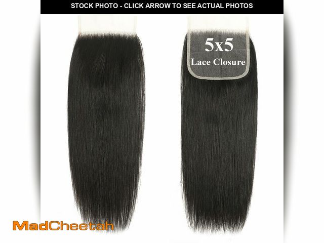 Lot 74-13957345 - 5x5 HD Lace Closure Straight Transparent HD Lace Closure 12A Brazilian Virgin Human Hair Closure Fre...