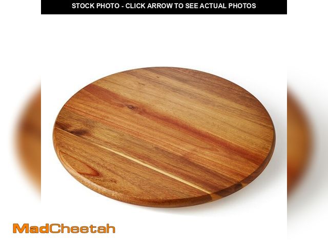 Lot 74-14479324 - ORIDOM Acacia Wood Lazy Susan, Wood Turntable Tray Cabinet Organizer,14" - UNUSED