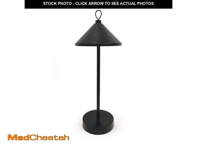 Lot 74-11826761 - Simplee Adesso 14 in. Rechageable Led Table Lamp Black - UNUSED