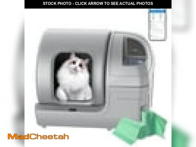 Lot 74-12478981 - Dakeres 100L Automatic Self-Cleaning Cat Litter Box - APP Control Safe Alert Smart Health Monitor Gr...