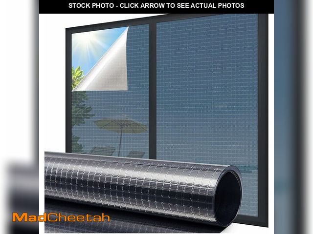 Lot 74-14079353 - Coavas One Way Privacy Window Film Reflective Window Tint for Home,Static Cling Mirror Heat Blocking...
