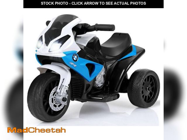 Lot 74-12155215 - (MISSING CHARGER) Gymax Kids Ride On Motorcycle BMW Licensed 6V Electric 3 Wheels Bicycle w/ Music&a...
