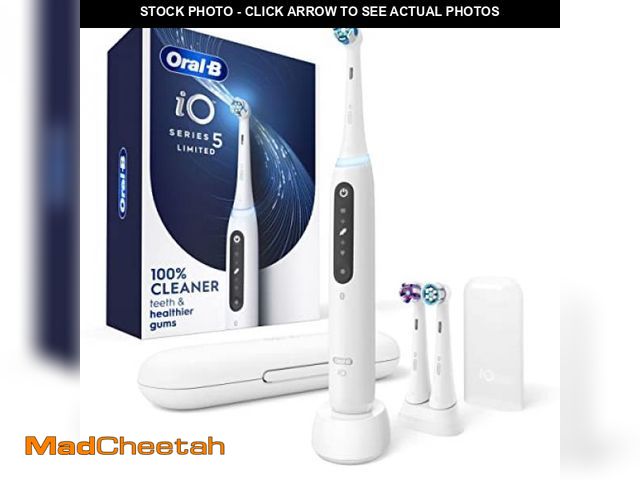Lot 74-12330139 - Oral-B iO Deep Clean + Whiten Rechargeable Electric Toothbrush with Visible Pressure Sensor, 2 Minut...