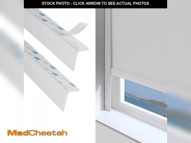 Lot 74-12489795 - ZSTARR PVC Light Gap Blockers Blackout Light Blockers Side Tracks for Window Shades and Blinds Room ...