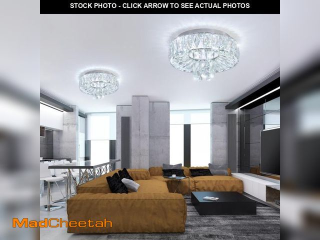 Lot 74-12435216 - dolria Mini Chandelier Modern Crystal Chandeliers for Hallway Light Fixture LED Flush Mount Ceiling ...