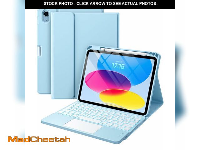 Lot 74-14060147 - Harvopu Compatible for iPad 11th 10th Generation Case with Keyboard, Folio Cover with Pencil Holder,...