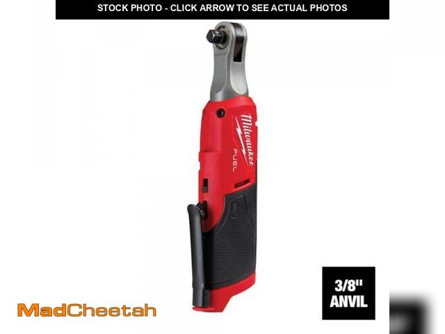 Lot 74-12492417 - Milwaukee M12 FUEL 12-Volt Lithium-Ion Brushless Cordless High Speed 3/8 in. Ratchet (Tool-Only) - U...