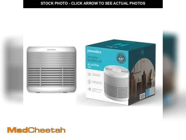 Lot 74-12426882 - Homedics Total-Clean 3-in-1 Air Purifier-360-Degree HEPA Filter for 447 Sq. Ft.  Activated Carbon  E...