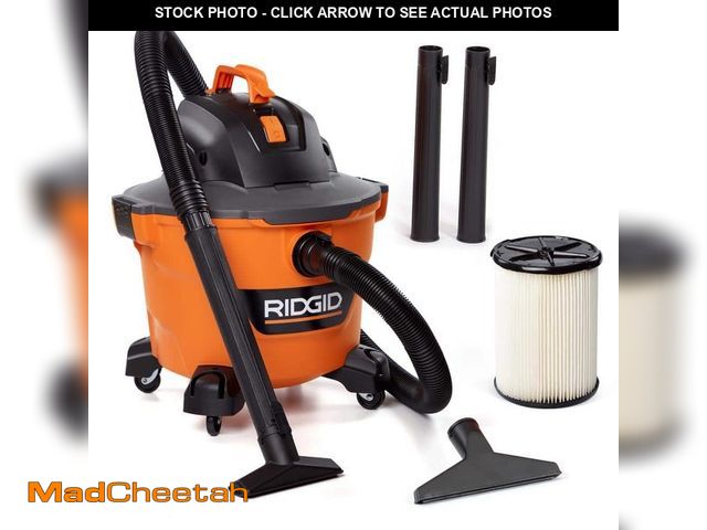 Lot 74-14441191 - RIDGID 9 Gal. 4.25 Peak HP NXT Shop Vacuum Wet Dry Vac with General Debris Filter, Locking Hose and ...