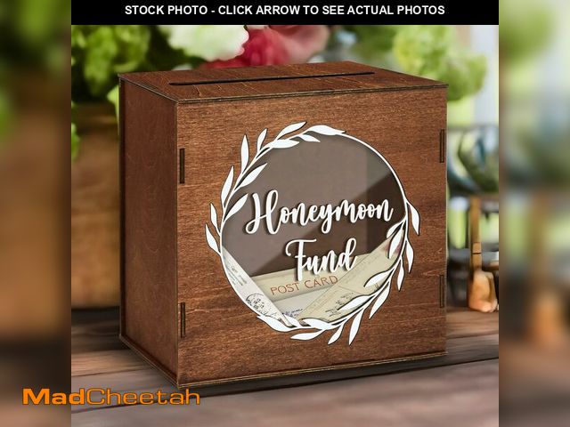 MadCheetah.com - Lot 74-12707483 - WOODAMORE Honeymoon Fund Box For ...