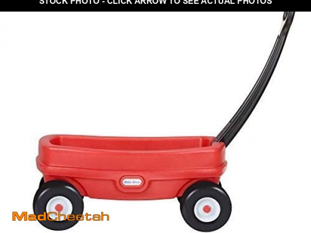 Lot 74-12366141 - Little Tikes Lil' Wagon - Red And Black, Indoor and Outdoor Play, Easy Assembly, Made Of Tough Plast...