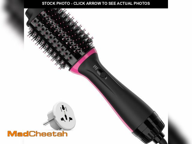 Lot 74-13949236 - Dual Voltage Hair Dryer Brush for European Travel, 120V - 240V One Step Hair Dryer and Styler Volumi...