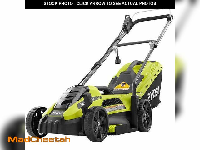 Lot 74-12535479 - RYOBI 13 in. 11 Amp Corded Electric Walk Behind Push Lawn Mower - UNUSED