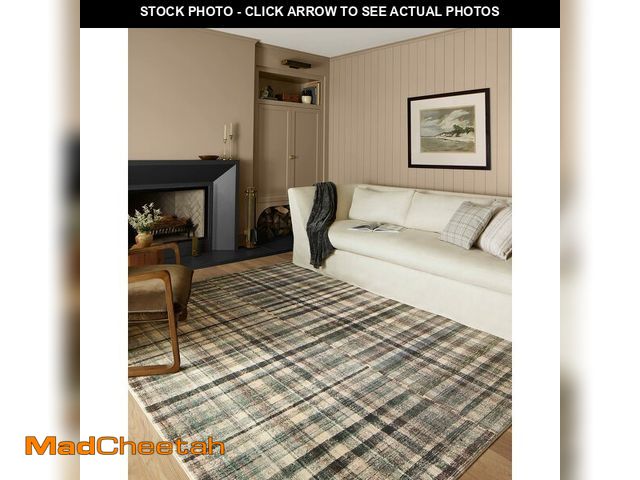 Lot 74-12657723 - Loloi Chris Loves Julia Humphrey Collection HUM-03 Forest/Multi 7'-3'' x 9'-3'' .38" Pile Height, Ar...