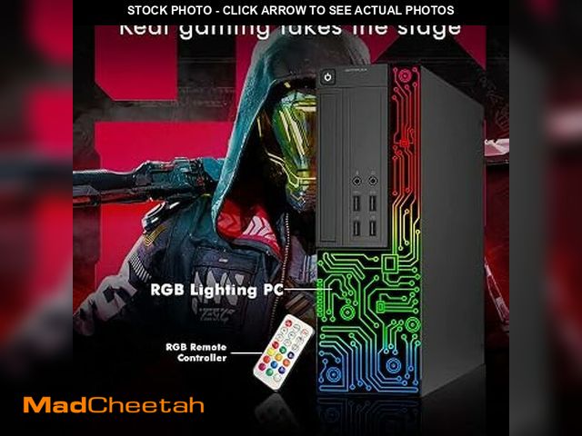 Lot 74-14602313 - Dell Gaming OptiPlex Desktop RGB Computer PC, Intel Core i7, GeForce GT 1030 2GB GDDR5, 16GB RAM, 51...
