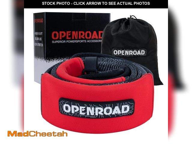 Lot 74-12127004 - OPENROAD 4" x8' Tree Saver Strap Ã¢â¬â 40,000LB Break Strength Heavy-Duty Recovery Tow Strap for ...