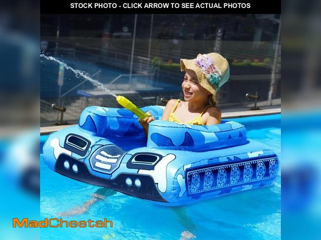 Lot 74-12049925 - Inflatable Tank Pool Floats Kids - Jasonwell Toddler Pool Floaties Swimming Pool Tank with Water Can...