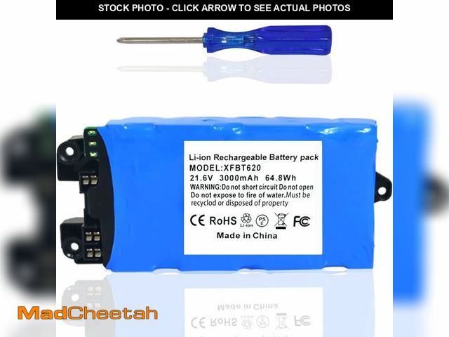 Lot 74-12709199 - Aokcsha 3000mah Replacement for Shark XFBT620 Battery Compatible with Shark IZ140 IZ140C IX141H IX14...