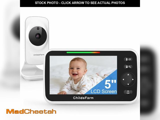 Lot 74-13988246 - Baby Monitor with Camera and Audio - 5 inch Screen Portable Baby Camera Monitor No WiFi with Tempera...
