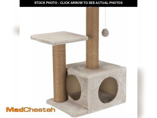 Lot 74-14305923 - Trixie Valencia Scratching Post - Cat Tower with Sisal Posts, Condo &amp; Dangling Toy - Compact Cat...