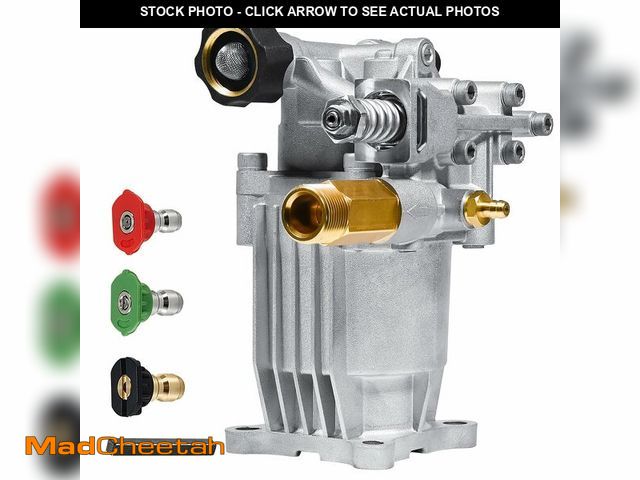 Lot 74-12882550 - TOOLCY 3/4" Shaft Horizontal Pressure Washer Pump, 2600-3300 PSI @ 2.5 GPM - Power Washer Pump for G...