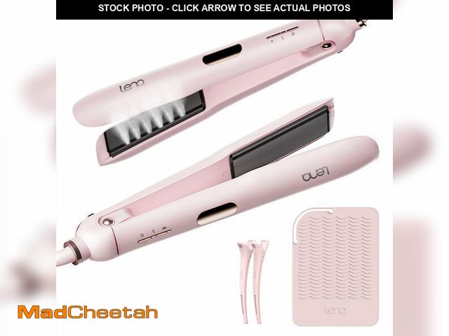 Lot 74-14272665 - Steam Flat Iron Straightener LENA H11, Professional Salon Styling Tool with Titanium Vapor Plates, S...