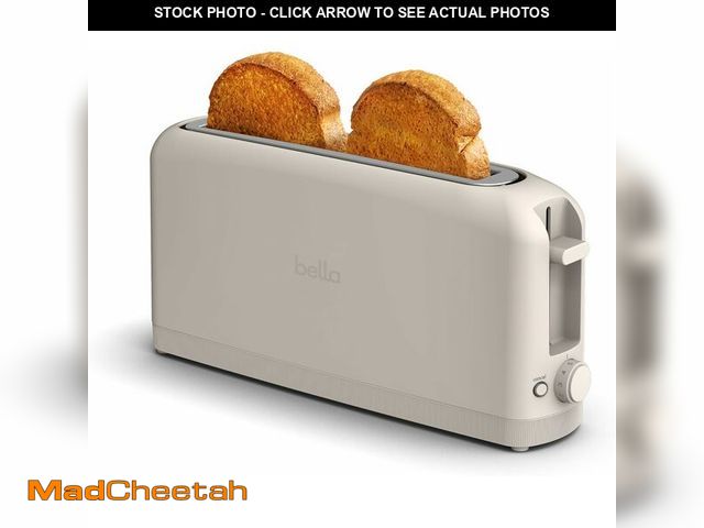 Lot 74-13712655 - bella 2 Slice Slim Toaster, Fits-anywhereÃ¢âÂ¢ Kitchenware, 6 Setting Shade Control with Reheat &a...
