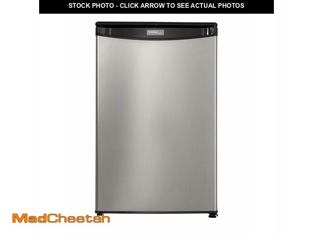 Lot 74-14613785 - Danby DAR044A4BSLDD 4.4 cu. ft. Compact Fridge in Stainless Steel - UNUSED