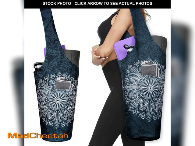 Lot 74-12980166 - Yoga Mat Bag - Long Tote with Pockets - Holds More Yoga Accessories Carrier- Bag Fit Most Size Mats ...