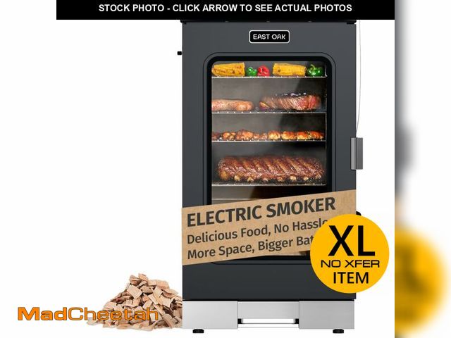 Lot 74-12822273 - EAST OAK 30" Electric Smoker for Outdoors | Built-in Meat Probe &amp; Up to 6Ãâ Longer Smokes on ...