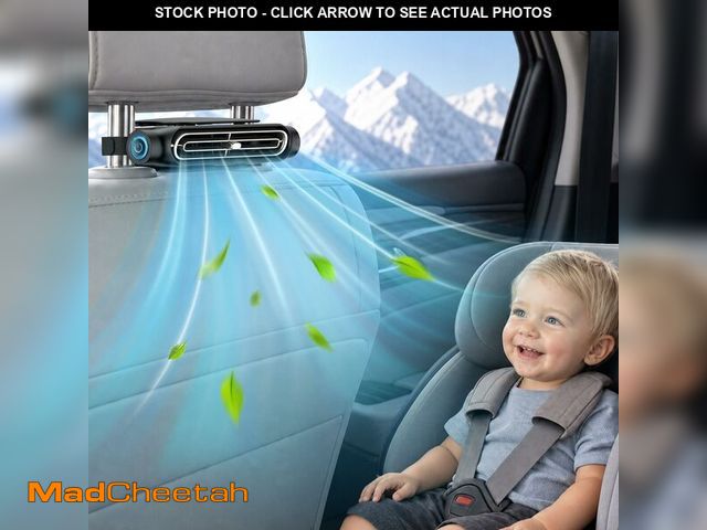 Lot 74-14273849 - ViSSKO 2026 Car Fan for Backseat, USB Invisible Car Headrest Cooling Fan for Kids Replace Ventilated...