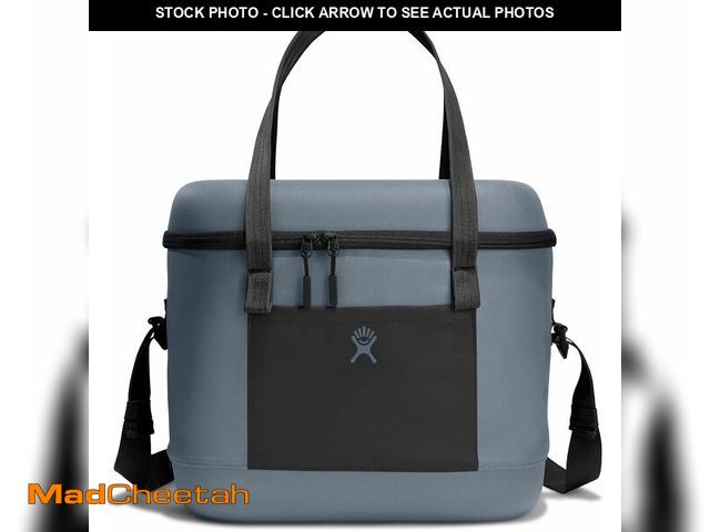 Lot 74-13709820 - Hydro Flask Cooler Bag - Insulated Portable Soft Cooler - 20 L Capacity in Koala Gray and Black - UN...