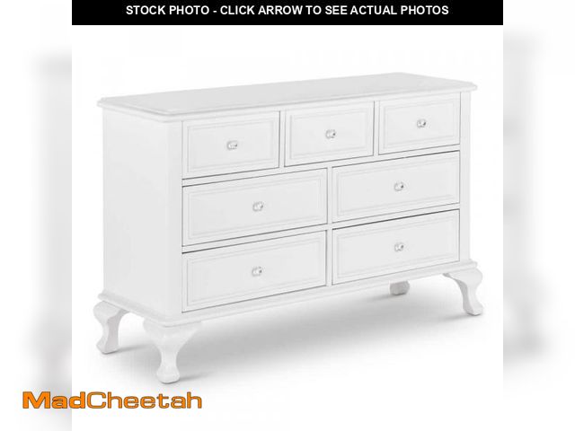 Lot 74-12397225 - Jenna 7-Drawer White Dresser - UNUSED