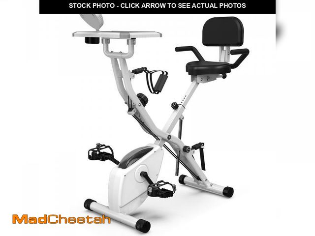 Lot 74-12300029 - *SEE DETAILS* Foldable Exercise Bike Stationary Bikes for Home, 5 IN 1 Indoor Workout Bike for Senio...