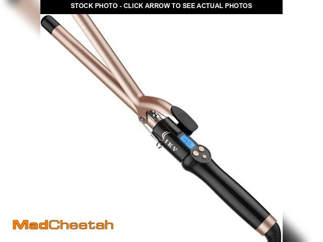 Lot 74-14263695 - 3/4 Inch Extra Long Barrel Curling Iron, Ceramic Tourmaline Curling Wand Professional Dual Voltage -...