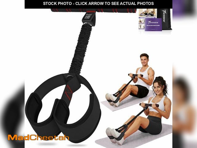 Lot 74-14273576 - Upgraded Pedal Resistance Band with Handles, Foot Pedal Resistance Bands for Women, Core Abs Leg Tra...
