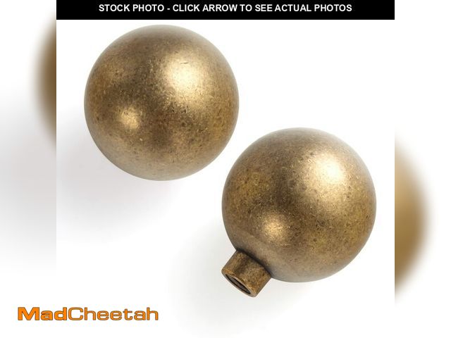 Lot 74-13625343 - Goo-Ki 30MM(1.2 Inch) Antique Brass Cabinet Knob,Retro Cabinet Pulls with Zinc Alloy Material, Delic...