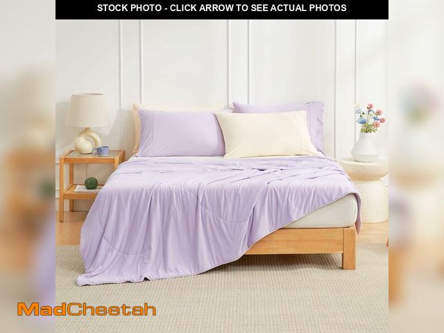 Lot 74-14058262 - Cozy Bliss Cooling Comforter King XL Size, Cooling Blankets for Hot Sleepers and Night Sweats, Purpl...