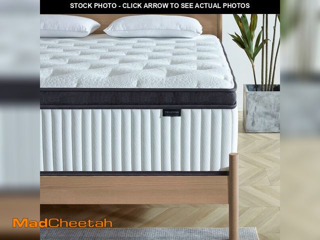 Lot 74-12895144 - Tegeniss Full Size Mattress, 12 Inch Memory Foam, Independent Spring, Soft and Comfortable Medium Fi...