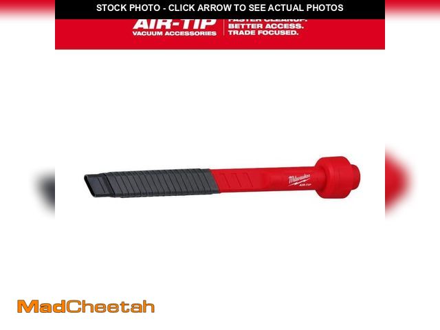 Lot 74-14559102 - Milwaukee AIR-TIP 1-1/4 in. - 2-1/2 in. Flexible Long Reach Crevice Tool Attachment For Wet/Dry Shop...