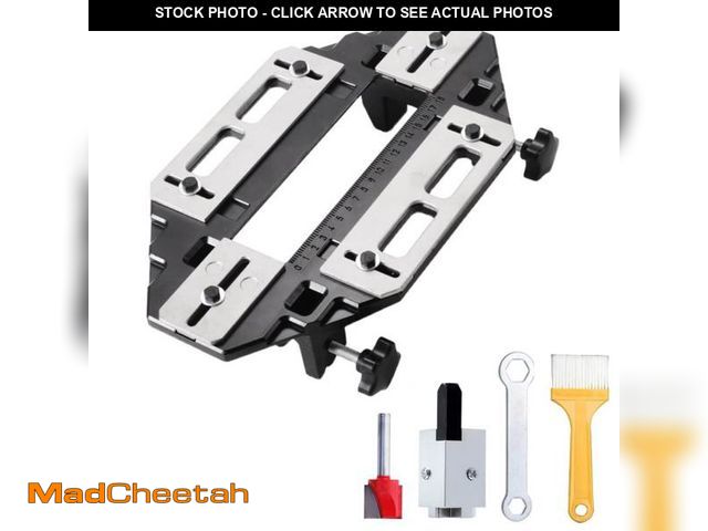 Lot 74-11549149 - DUEBEL Aluminum Alloy Door Hinge Jig Woodworking Hole Opener Slotting Locator Wooden Door Hinge Hole...