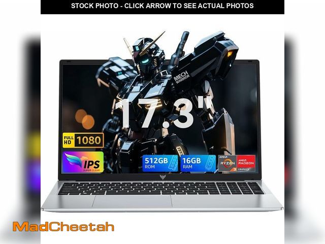 Lot 74-14307517 - MALLRACE 17.3 Inch Gaming Laptop,Ryzen 3 4300U (Beat AMD Ryzen 5 3500U,up to 3.7GHz) 16GB DDR4 RAM 5...