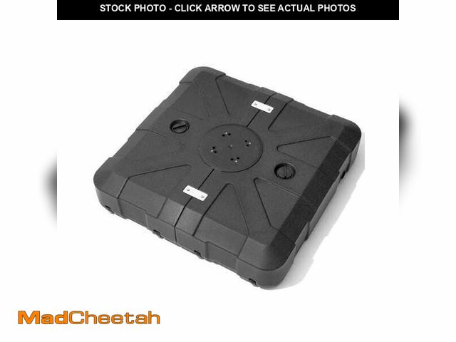 Lot 74-12672983 - Crestlive Products 260 lbs. HDPE Patio Umbrella Base with Wheels in Black - UNUSED