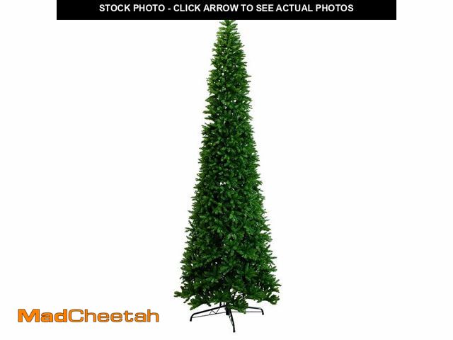 Lot 74-12823195 - Nearly Natural 15ft. Artificial Slim Green Mountain Pine Christmas Tree with 1900 Warm White LED Lig...
