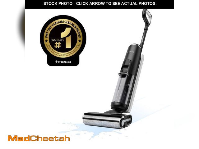 Lot 74-13678421 - Tineco FloorWasher FlashDry 6 Series Bagless Cordless Wet/Dry Mop and Vacuum forHard Floors in Black...