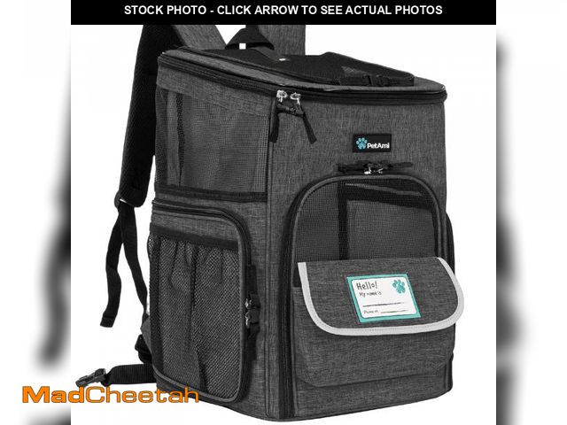 Lot 74-12219554 - PetAmi Dog Backpack Carrier, Airline Approved Cat Backpacks for Carrying Small Large Cats, Pet Carri...