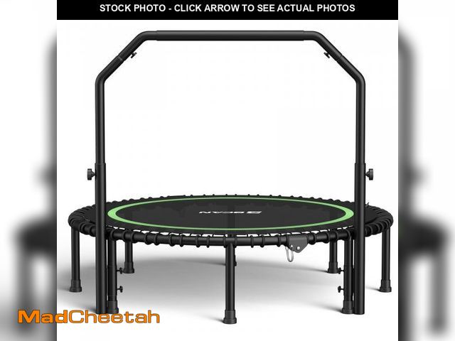 Lot 74-12419894 - BCAN 550 LBS Foldable Mini Trampoline, 48" Fitness Trampoline with Bungees, Stable &amp; Quiet Exerc...
