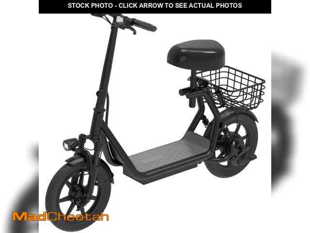 Lot 74-13055864 - HiBoy - U2 Electric Scooter with Seat w/  25 mi Max Operating Range &amp; 20 mph Max Speed - Black -...