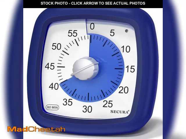 Lot 74-11556402 - Secura 60-Minute Visual Timer, Silent Study Timer for Kids and Adults, Time Clocks, Time Management ...
